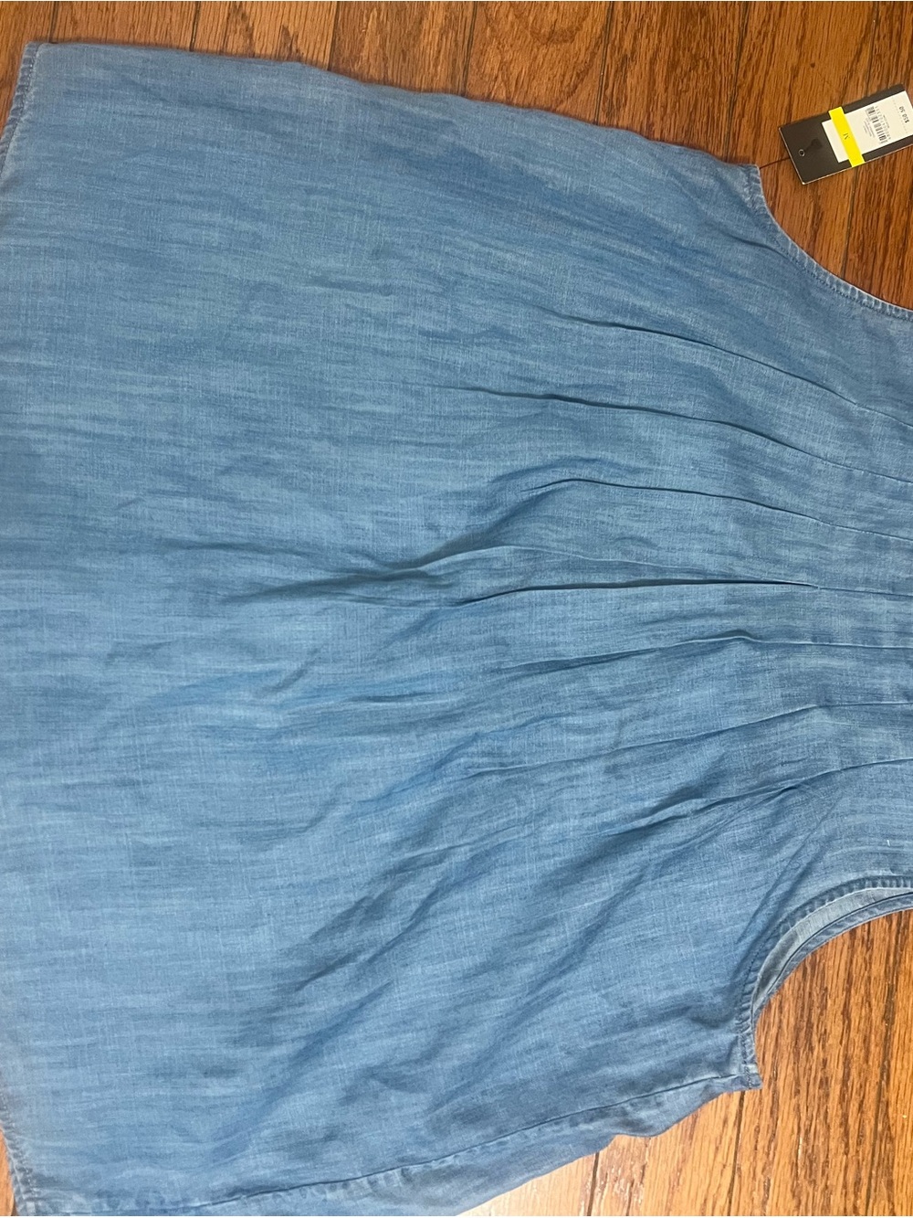 crown & ivy Light Blue Sleeveless jean Tank Top